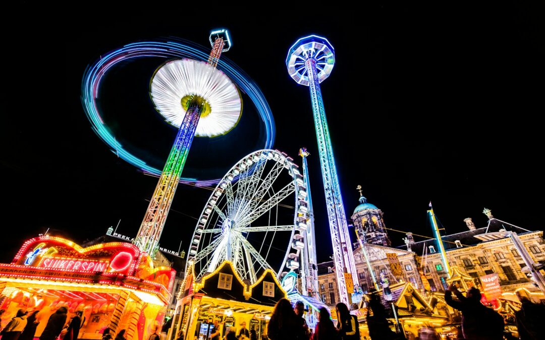 lighted carnaval during nighttime